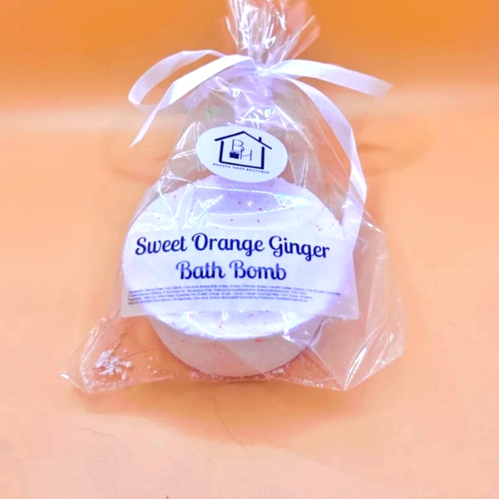 SWEET 🍊 ORANGE GINGER BATH BOMB